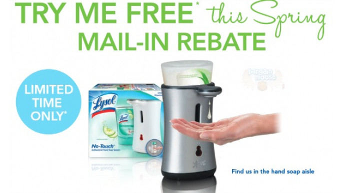 Free Lysol Canada No-Touch Hand Soap With Mail-in Rebate