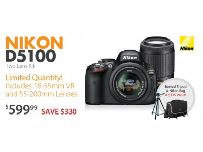 Henry's Canada: Nikon D5100 Kit Only $600
