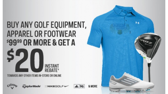 SportChek Canada: $20 Rebate when you Buy Any Golf Items
