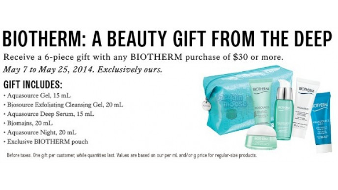 The Bay Canada: Free Biotherm Gift with $30+ Purchase