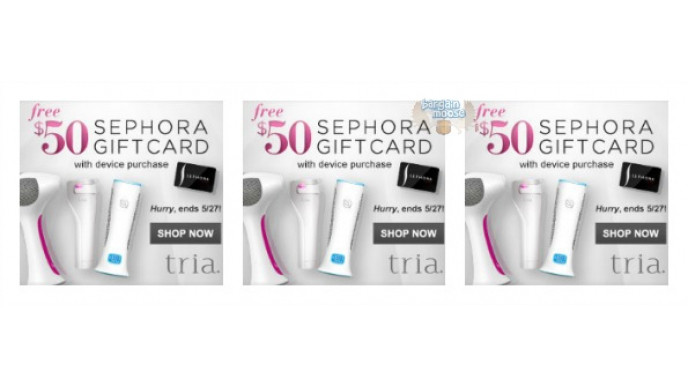 Tria Beauty Canada Coupon: Free $50 Sephora Gift Card With Any Device Purchase