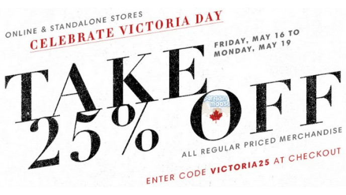 Joe Fresh Canada Coupon: Save 25% Victoria Day Weekend