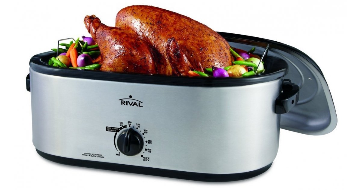 Rival 20Quart Self Basting Roaster Oven Now 38 & Free Shipping