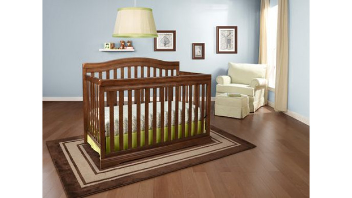 brown crib walmart