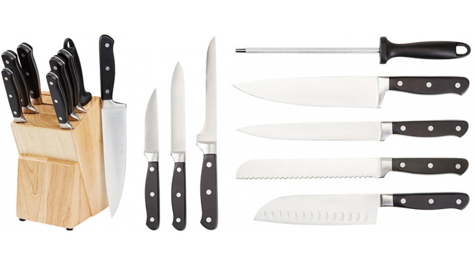 Lightning Deal: Premium 9-Piece Knife Block Set @ Amazon.ca