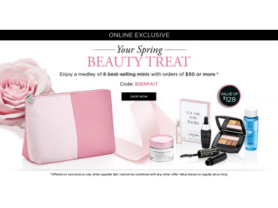 FREE Lancome Gift With Purchase 