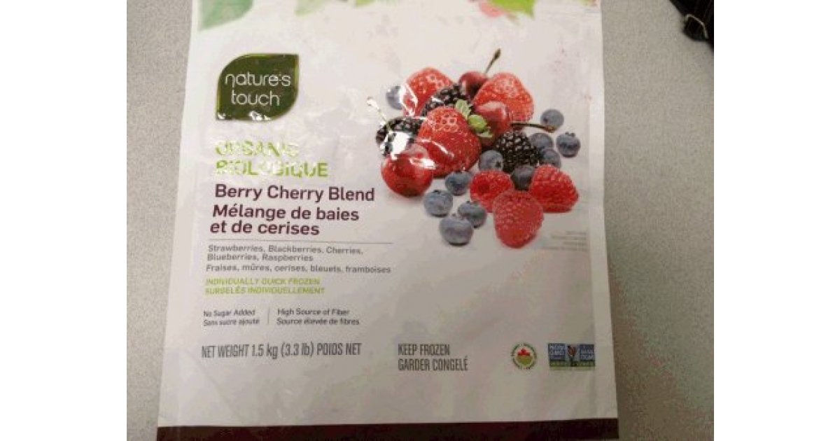 RECALL Possible Hepatitis A in Nature's Touch Organic Berry Cherry Blend