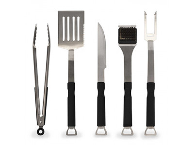 5-Piece Stainless Steel BBQ Set $20 @ Amazon