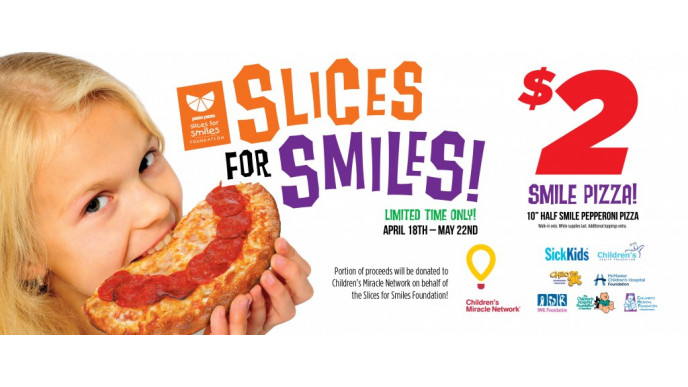 $2 Slices for Smiles Pizza @ Pizza Pizza Canada