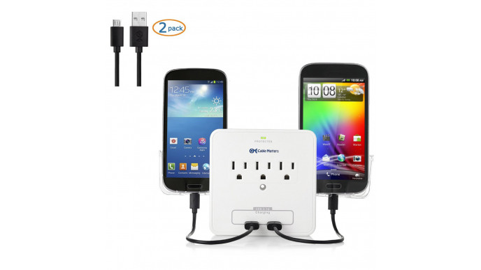 Convenient, Safe Wall Mounted Charger 50% Off @ Amazon.ca
