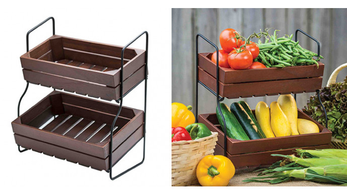 Awesome Two-Tier Fruit and Veg Storage Bin for $26 Shipped @ Amazon.ca