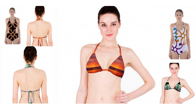 Custom Made (From Your Photos!) Swim Pieces 2 For $20 USD + FREE Shipping @ Cowcow.com