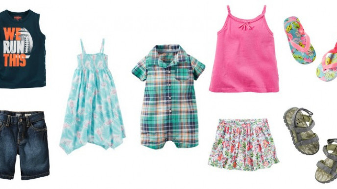 Tees & Other Summer Clothes from $3.74 with 25% off @ Carter's