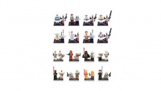 Lego Compatible Star Wars Mini-Figurines 16-pcs, $30 @ Amazon.ca Marketplace by Seller BTZ
