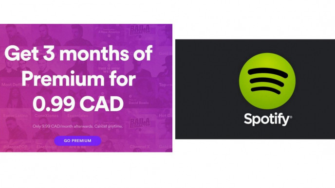 99 Cents 3 Mos Spotify Premium Streaming Music—$30 Value!
