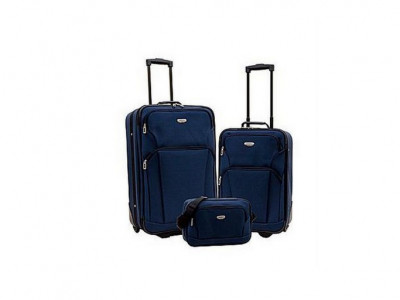 $72, 3-piece luggage set @ Staples