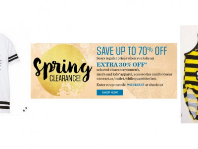 Clothes & Footwear 30% Off @ Sears Outlet