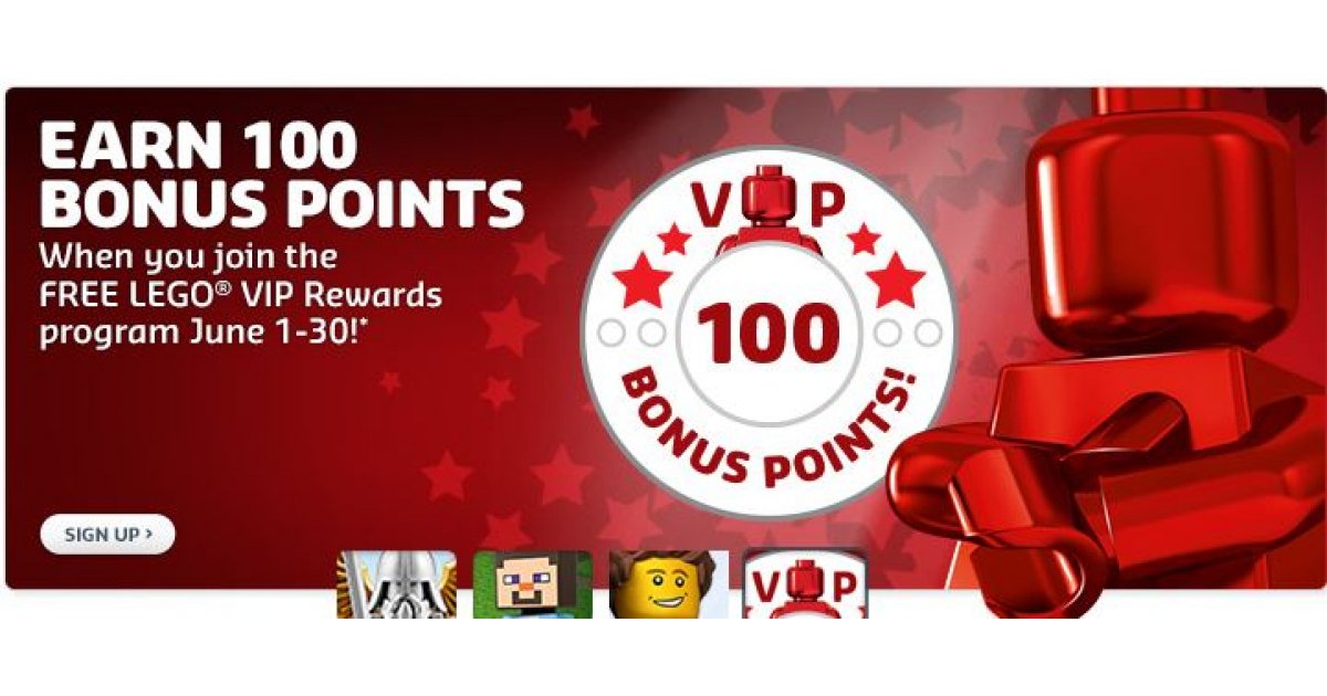Wow! LEGO 5 Value, With New VIP Rewards Signup + Free Ship Over 35