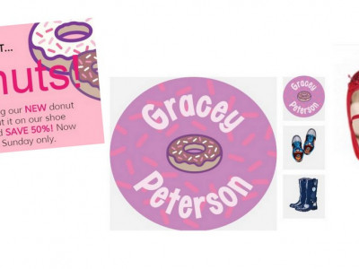 Donut Day = Donut Shoe Stickers 50% Off!