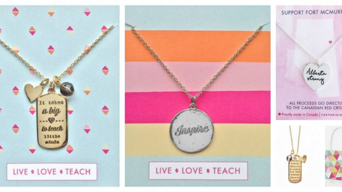 Hand Crafted Gift Pendants For Teachers From $20, + Free Shipping @ Foxy Originals Canada