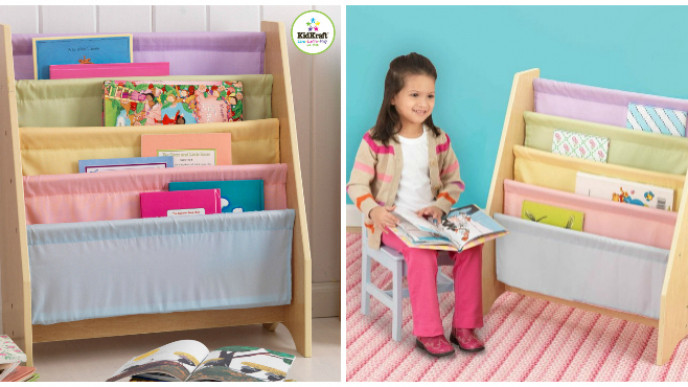 Kidkraft Pastel Sling Bookshelf Just 50 Free Shipping Amazon