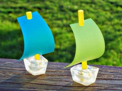 Ice-Cube Sail Boats Craft!