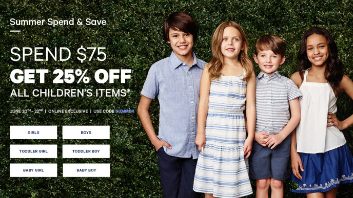 Kids' Clothes From $4 With Extra Discount @ Joe Fresh