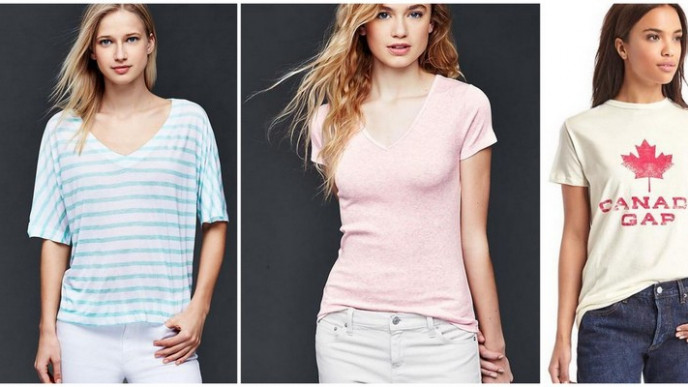 From $7.50 Tees @ GAP Canada