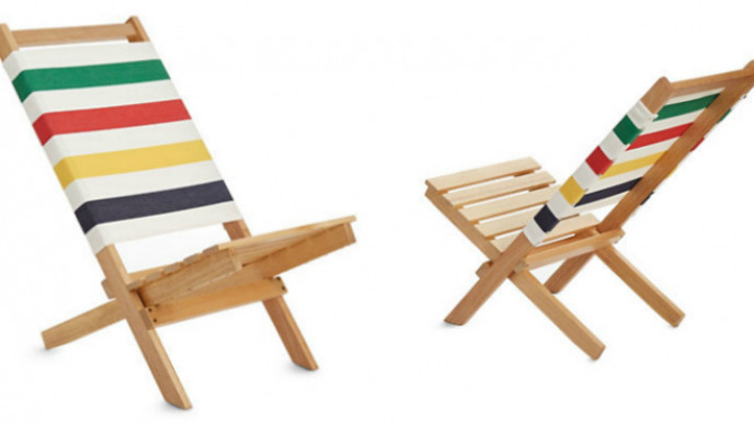 Hudson's Bay Company Iconic Stripe Canvas Folding Beach Chair $60 & Free Shipping @ Hudson's Bay