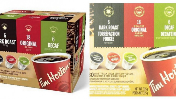 Tim Horton's Variety K-Cup 30 Count Pack Coffee For $11.98 Plus Free Shipping