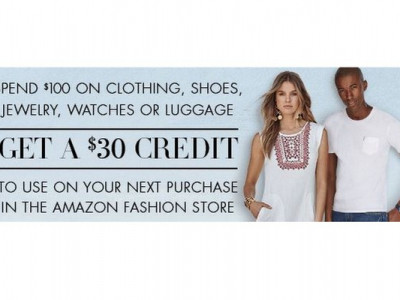 $30 Fashion Store credit when spend $100