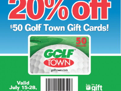 20% Off Golf Town Gift Cards