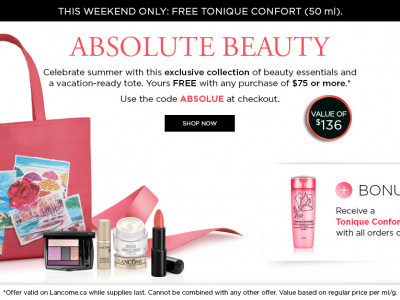 Free Bag & Gifts With Purchase