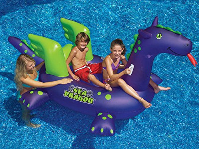 Giant 9-ft Inflatable Ride-On Pool Toy $63