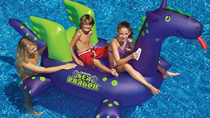 Swimline Giant Sea Dragon 9-ft Inflatable Ride-On Pool Toy $63 Shipped @ Amazon