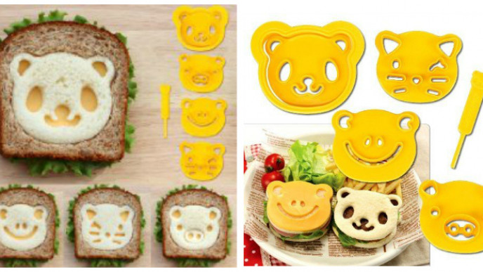 Make the Kiddies' Lunches Fun with Cute Animal Friends Sandwich Cutters & Stamps! $10 @ Amazon
