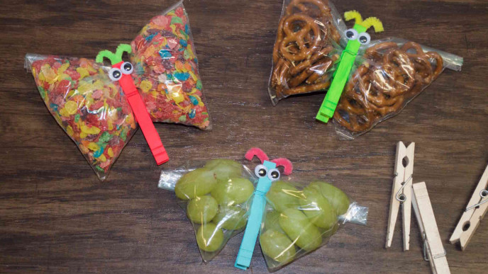 DIY: Incredibly Cute Butterfly Snack Bags for Lunches!