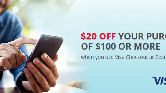 $20 Off $100 With Visa Checkout @ Best Buy Canada