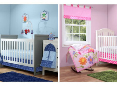 10 Piece Crib Set - Robots or Ladybugs?