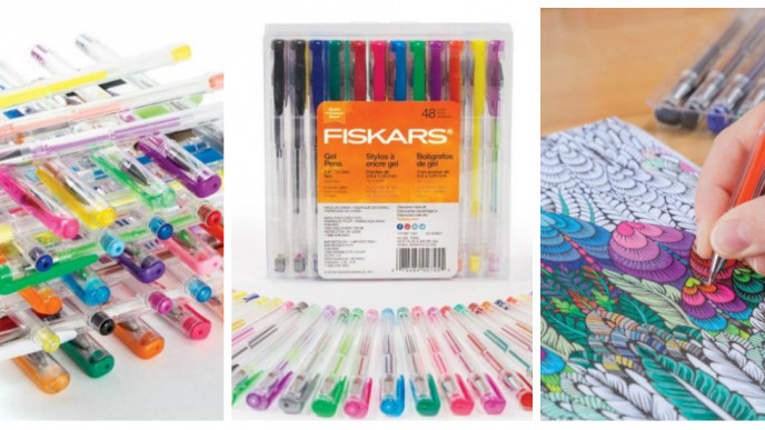 48 Colourful Fiskars Gel Pens, 48 Pack for $18 @ Amazon.ca