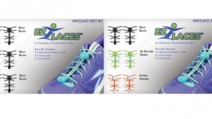 $19 For 3 Pairs Of EZLACES No-Tie Shoelaces (Reg. Value $35) & Free Shipping @ WagJag.com