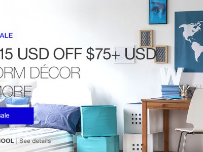 $15 Off $75 USD For Back To School @ Ebay.ca