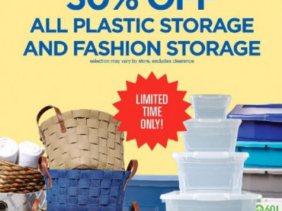 30% Off Plastic & Storage @ Superstore.ca