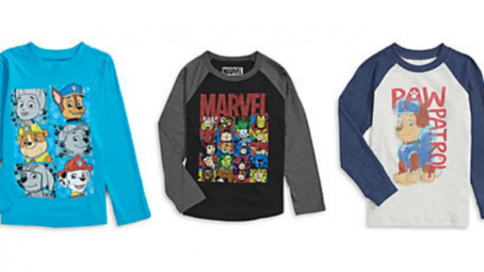 Paw Patrol & More Licensed Tees from $12.74 Shipped @ Hudson's Bay