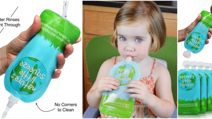 $16.99 (6 Pack) Nature's Little Squeeze - Lets You Control What Goes Into Baby's Food Pouches