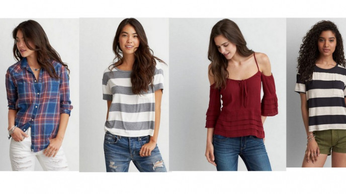 Tees & More from $8 and up With 50% off Clearance Sale & More @ AEO