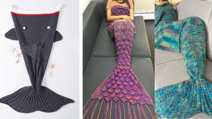 Mermaid Tail Blankets from $10 and up @ TwinkleDeals