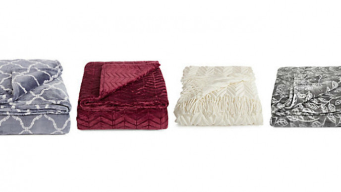 Pretty, Cozy Blankets & Throws from $21.25 with Code @ Hudson's Bay