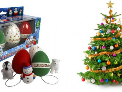 Hang 'Em and Hatch 'Em Christmas Eggs