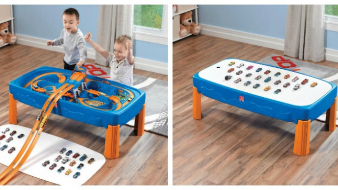 hot wheels track and play table